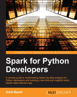 Amit Nandi Spark for Python Developers