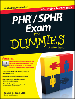 Sandra M. Reed - PHR / SPHR Exam For Dummies
