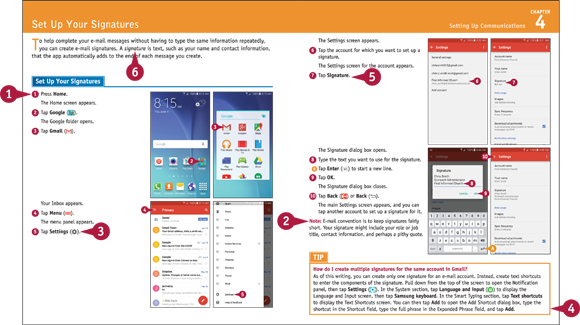 Teach Yourself VISUALLY Samsung Galaxy S6 Table of Contents Guide Pages - photo 9