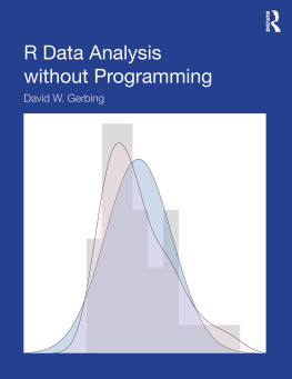 David W. Gerbing - R Data Analysis without Programming