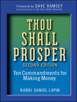 Rabbi Daniel Lapin - Thou Shall Prosper: Ten Commandments for Making Money