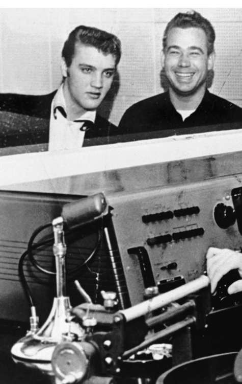 Elvis Bill Black and Scotty Moore February 1955 through the control room - photo 2