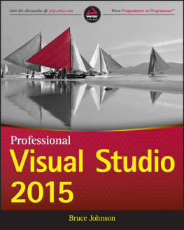 Bruce Johnson - Professional Visual Studio 2015