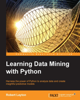 Robert Layton Learning Data Mining with Python