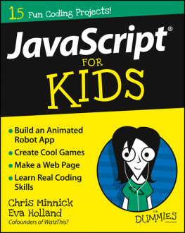 Chris Minnick JavaScript For Kids For Dummies