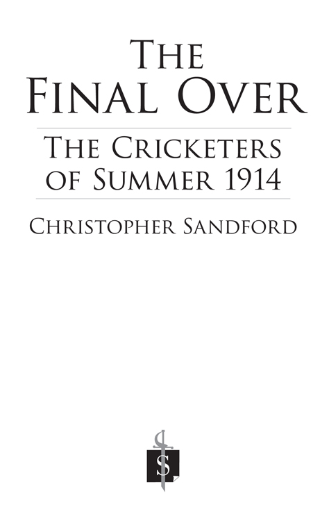 To Sefton Sandford 19252012 The crickets gone we only hear machines David - photo 1