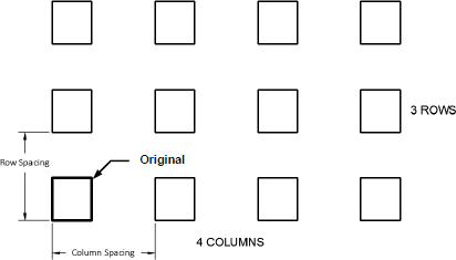 How to create a RECTANGULAR ARRAY 1 Draw a Inch Square Rectangle 2 - photo 3