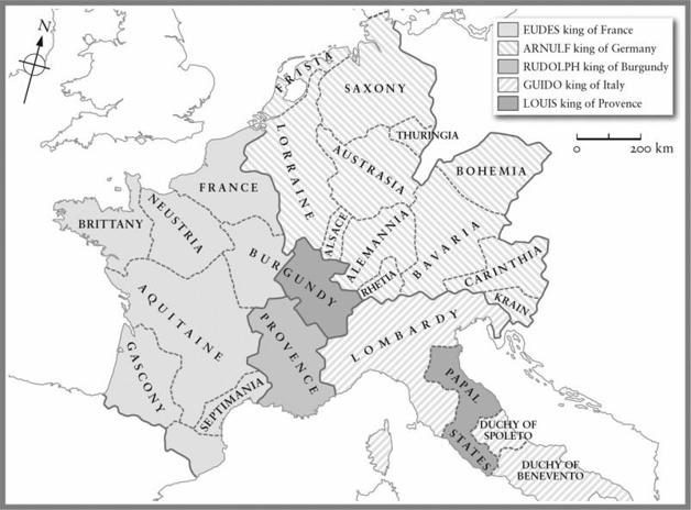 2 Frankish Partitions Frankish Kingdoms in the late 9th Century 3 - photo 5