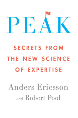 Anders Ericsson Peak: Secrets from the New Science of Expertise