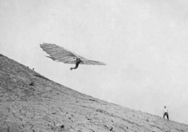 Otto Lilienthal conducting many flight experiments in gliders of his own design - photo 3