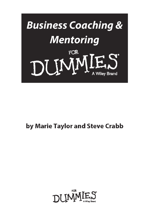 Business Coaching Mentoring For Dummies Published by John Wiley Sons - photo 2