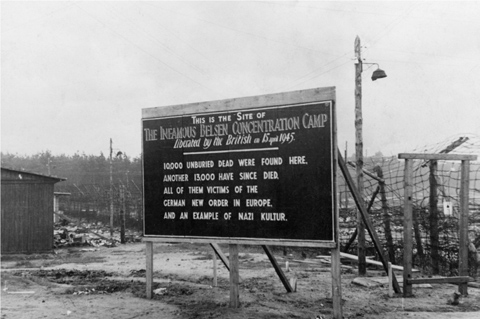 3 The British sign erected in English and German at Bergen-Belsen concentration - photo 7