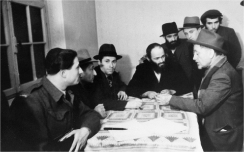 13 Students studying Talmud at a yeshiva in Zeilsheim DP camp 1945 A - photo 17