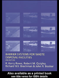 title Barrier Systems for Waste Disposal Facilities 2Nd Ed author - photo 1