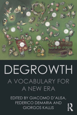 Giacomo D’Alisa - Degrowth: A Vocabulary for a New Era