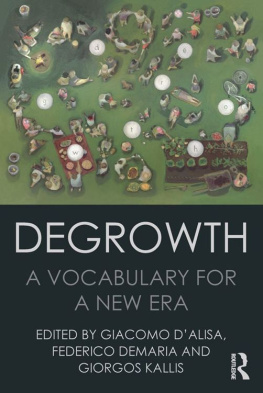 Giacomo D’Alisa Degrowth: A Vocabulary for a New Era