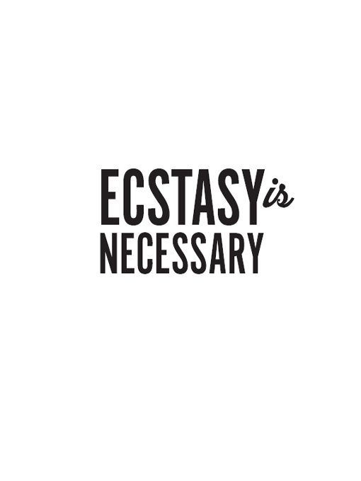 Ecstasy Is Necessary - image 1