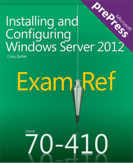 Ian McLean - Exam Ref 70-410 Installing and Configuring Windows Server 2012