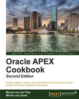 Marcel Van Der Plas Oracle APEX Cookbook