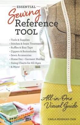 Carla Hegeman Crim Essential Sewing Reference Tool All-in-One Visual Guide