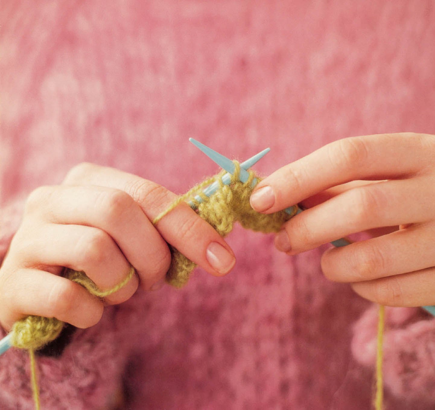 holding the needles The first step in learning to knit is deciding how to hold - photo 3