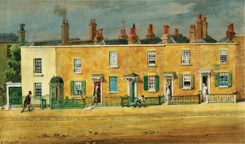 VIII A watercolour by George Johann Scharf of Unity Place in Woolwich 1825 - photo 10