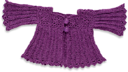Ribbed Cardigan Hooded Capelet - photo 31