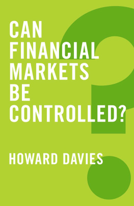 Howard Davies - Can Financial Markets be Controlled