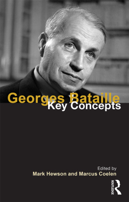 Mark Hewson - Georges Bataille Key Concepts