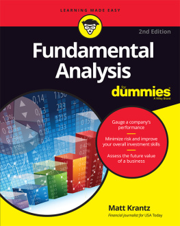 Matt Krantz - Fundamental Analysis For Dummies