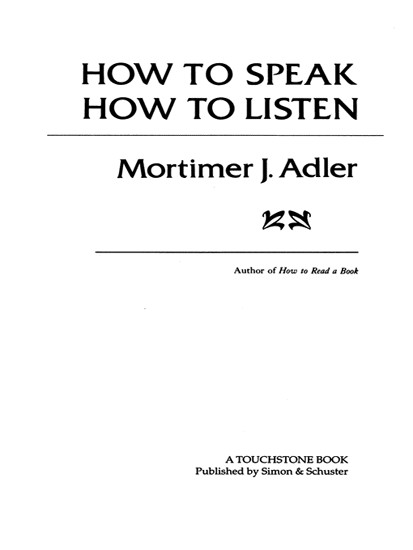 How to Speak How to Listen - image 2