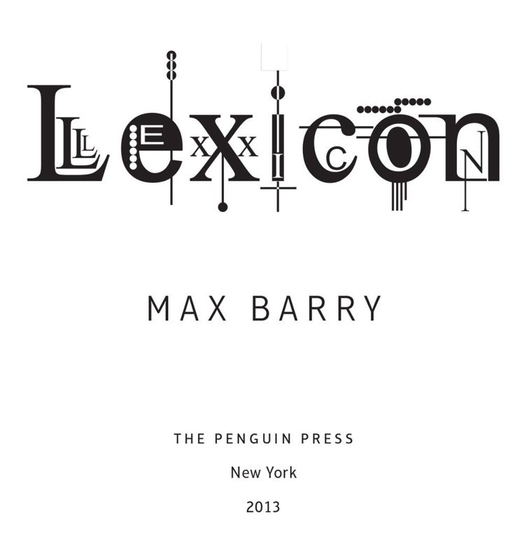 Lexicon A Novel - image 1