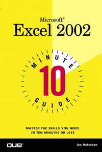 title Microsoft Excel 2002 10 Minute Guide 10 Minute Guides author - photo 1