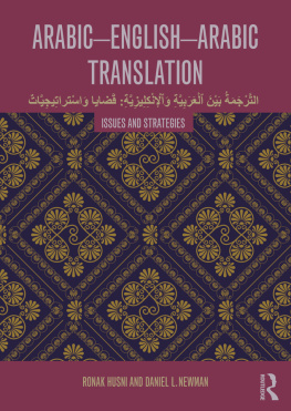 Ronak Husni Arabic-English-Arabic Translation: Issues and Strategies