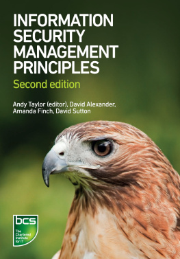 Alexander David Information Security Management Principles - Second edition