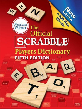 Merriam-Webster - The Official Scrabble Players Dictionary (Fifth Edition)