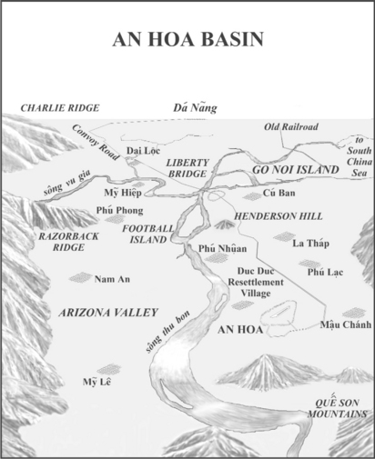 Map of the An Hoa Basin by Gary Lee Webb PROLOGUE And who are the young men - photo 2