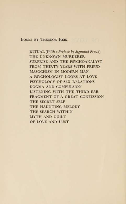 Love and Lust On the Psychoanalysis of Romantic and Sexual Emotions - photo 4