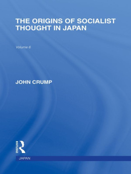 John Crump The Origins of Socialist Thought in Japan