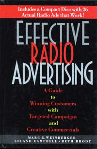 title Effective Radio Advertising author Weinberger Marc G - photo 1