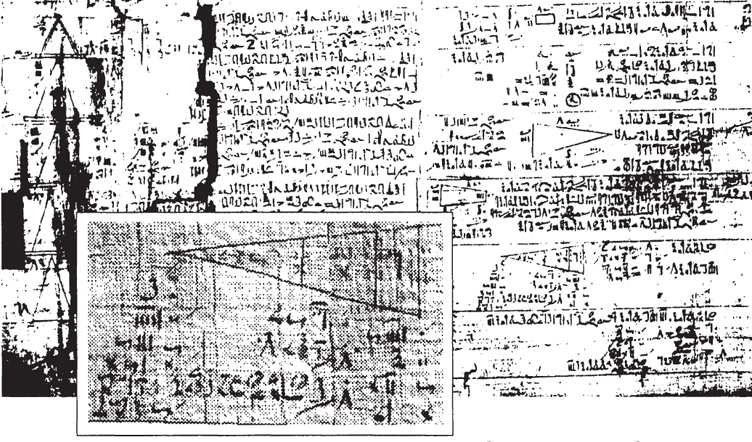 The Rhind Papyrus above describes solutions to such mathematical problems and - photo 10