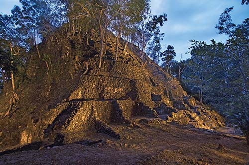 El Miradors La Danta temple at twilight the ruins of Yaxh in Petn detail of - photo 12