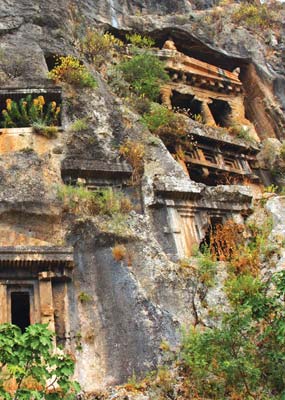 Lycian tombs of Myra market outside the Ayasofya Istanbul Where to - photo 14