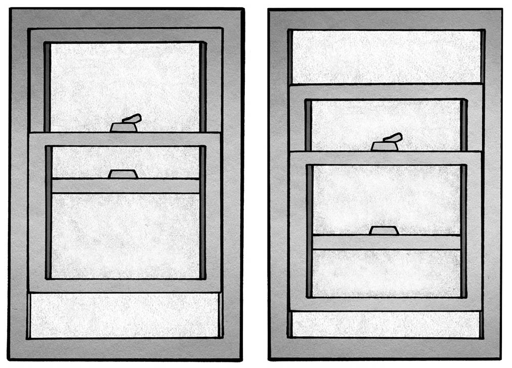 single-hung left double-hung right Sliding or glider windows Similar to - photo 4