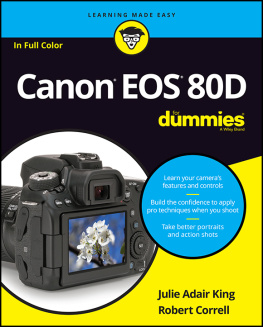 Julie Adair King - Canon EOS 80D For Dummies