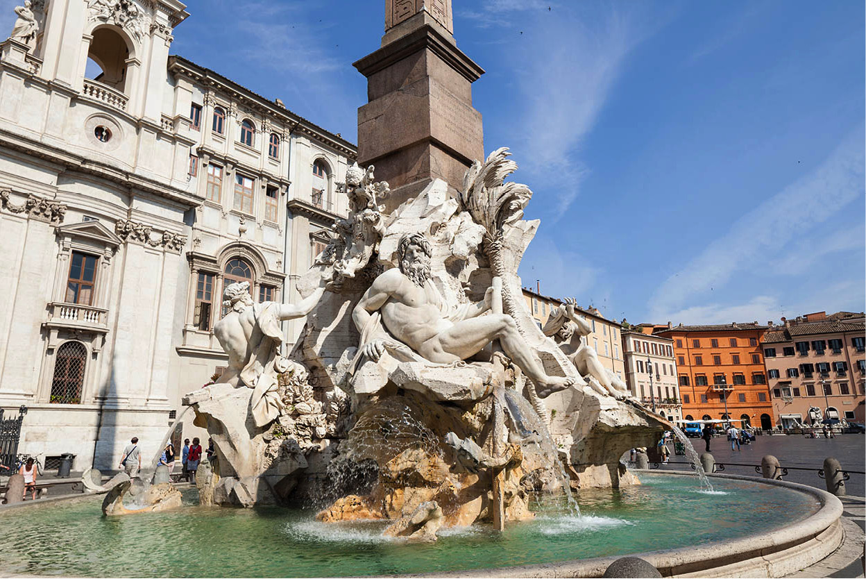 Piazza Navona Della Portas masterpiece the Fountain of Neptune stands at - photo 12