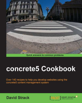 David Strack - concrete5 Cookbook