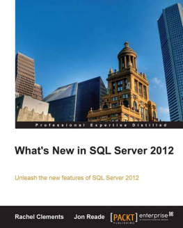 Rachel Clements - Whats New in SQL Server 2012