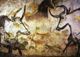 Prehistoric depictions of aurochs from a cave painting in Lascaux France - photo 5