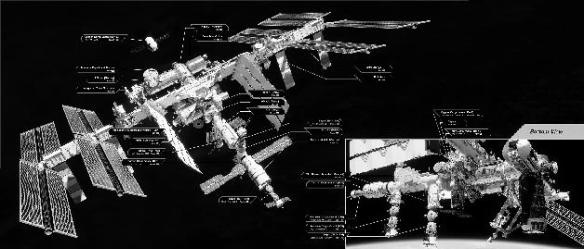 A rendering of the International Space Station Detail leftDetail right - photo 2